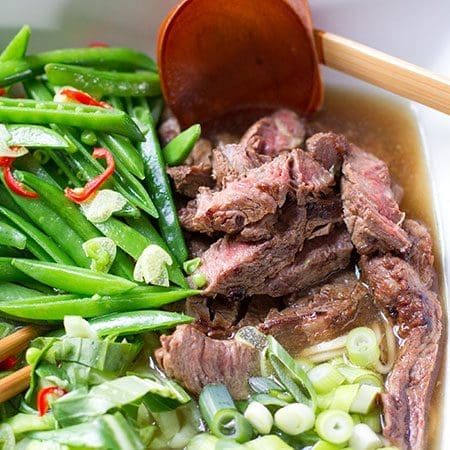 Beef and Ginger Noodle Soup