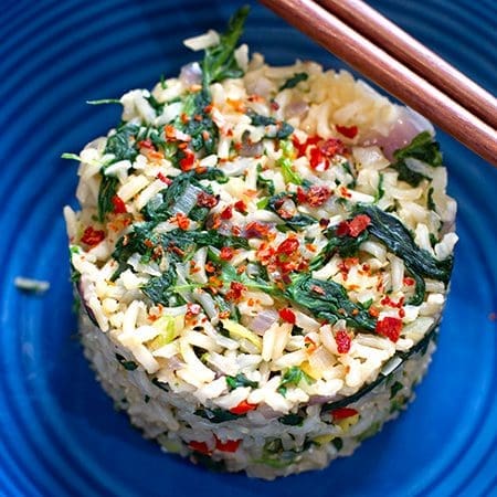 Fragrant Spinach Rice
