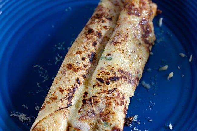 Savoury Thyme, Aleppo Pepper and Cheddar Crepes