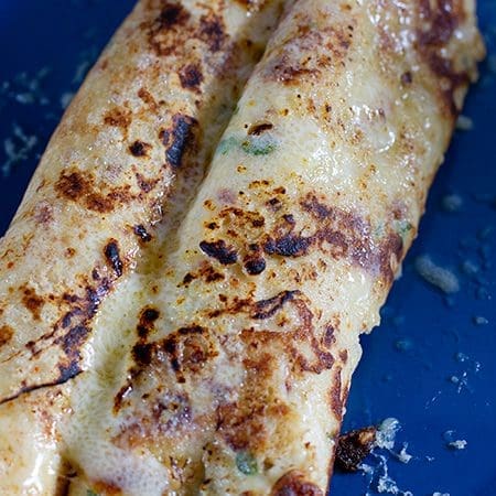 Savoury Thyme, Aleppo Pepper and Cheddar Crepes
