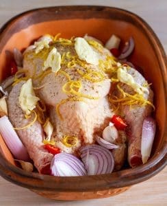 Add butter and season