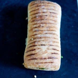 Chimichurri Tuna Melt Panini folded