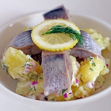 Potato Salad with Pickled Herring
