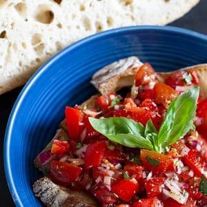Tomato Bruschetta with Chilli