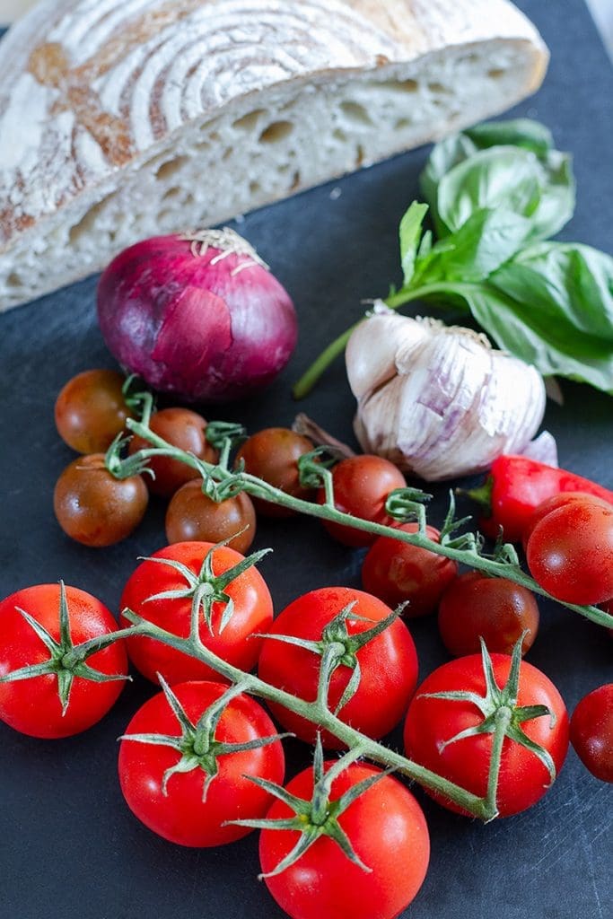 Tomato Bruschetta with Chilli